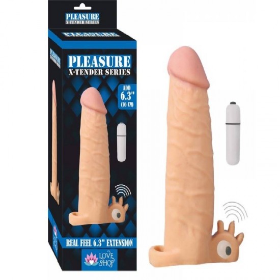 Extra Sleeve 5.5 Cm Dolgulu 19 Cm HK Penis Kılıfı